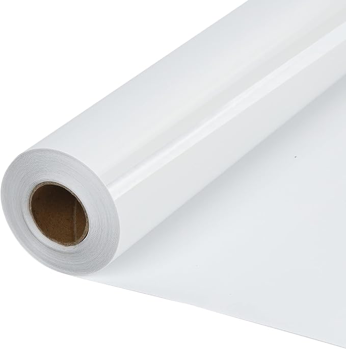 HTVVETUR White HTV Iron on Vinyl 12Inch by 35ft Heat Transfer Vinyl
