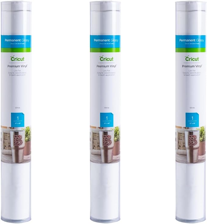 Cricut Premium Permanent Vinyl, 12ft