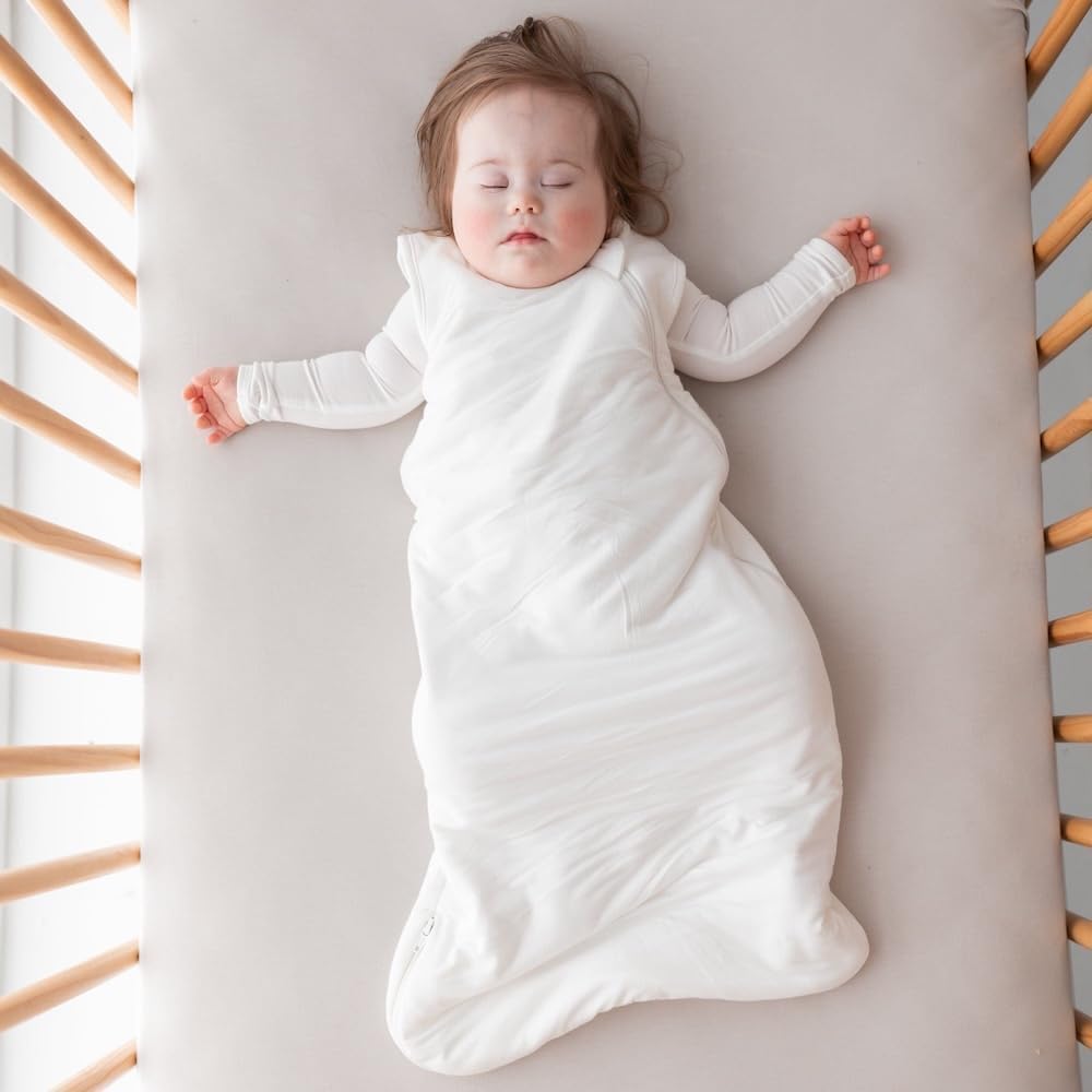 Kyte Baby Soft Crib Sheet - Standard Fitted Crib Sheet Made with Rayon from Bamboo, Ultra-Gentle and Breathable (Blush Butterfly)