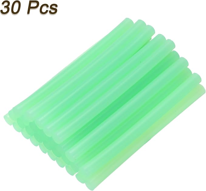 uxcell 30pcs 7mm x 100mm Mini Hot Glue Sticks