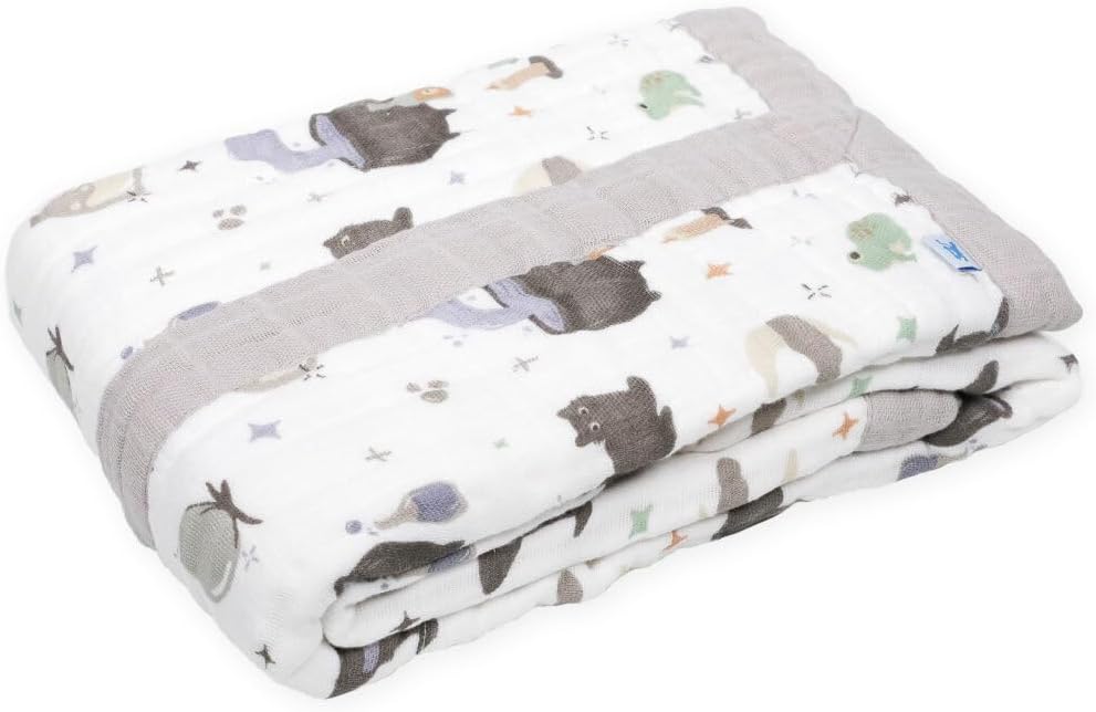 Little Unicorn New LU Cotton Muslin Baby Quilt - Cats and Cauldrons, 30x40'