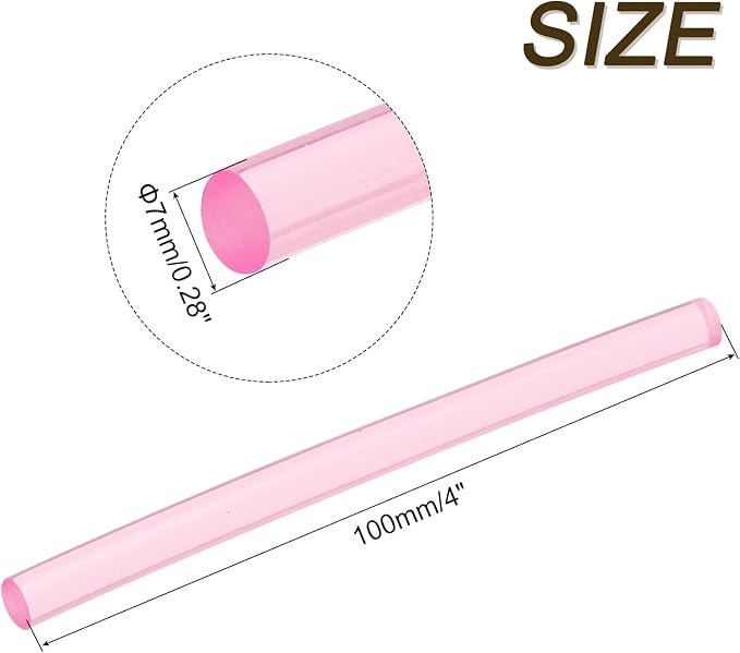 uxcell 30pcs 7mm x 100mm Mini Hot Glue Sticks