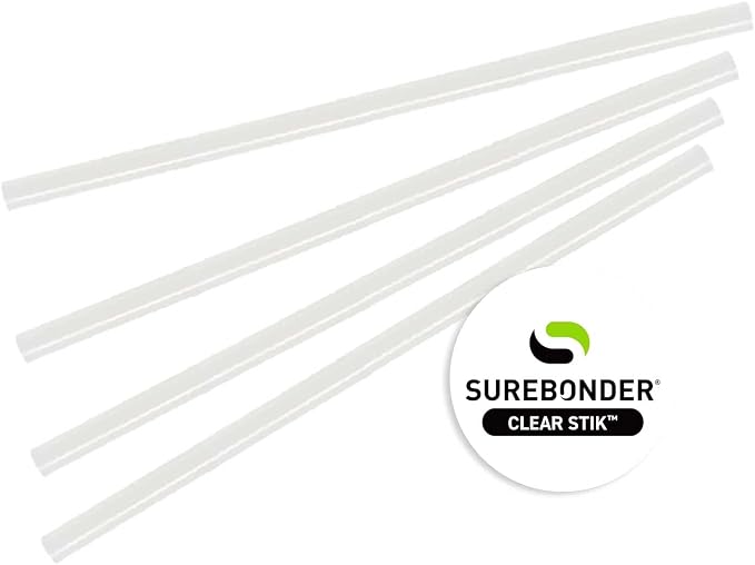 Surebonder 725M510 Mini Size 10" Clear Hot Glue Sticks - 5 lb Box