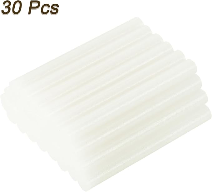 uxcell 30pcs Mini Hot Glue Gun Sticks 4-inch x 0.43-inch High Sticky Large Hot