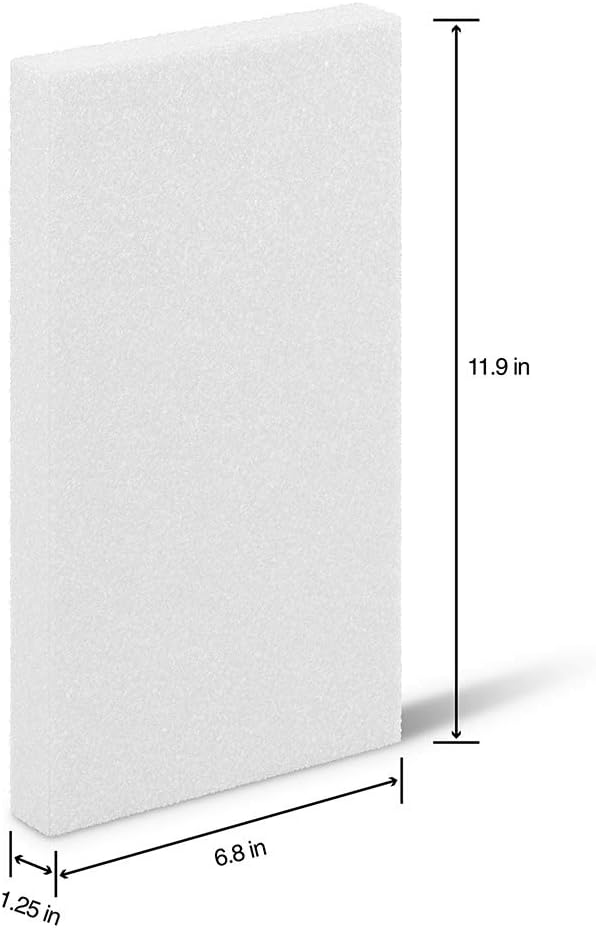 FloraCraft CraftFōM Block 1.25 Inch x 6.8 Inch x 11.9 Inch White