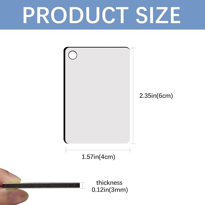240Pcs Sublimation Keychain Blanks Double Sides 80 MDF Sublimation Keychains