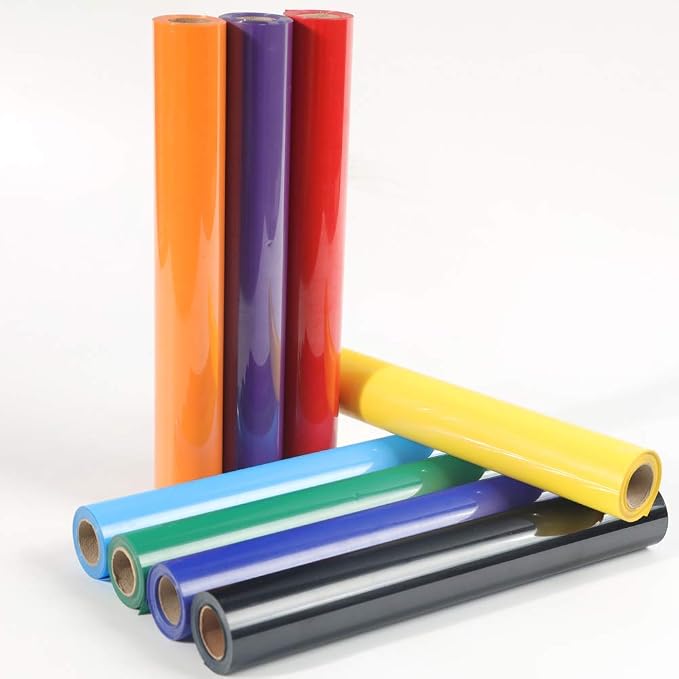 FUNKAKA Pink HTV Heat Transfer Vinyl Rolls, Adhesive HTV Vinyl