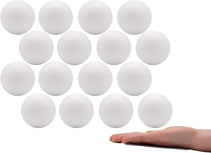 Crafare 2 Inch 16 Pack Foam Balls