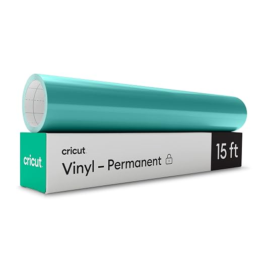 Cricut Premium Permanent Vinyl Roll, Light Blue