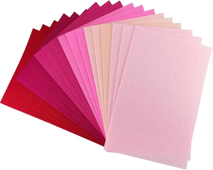 Pink Stiff Felt Sheets for Craftes