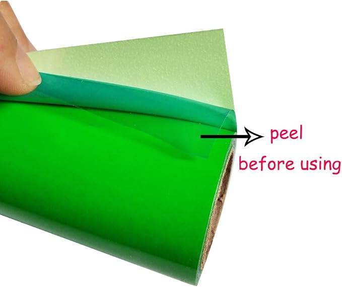 guangyintong Fluorescent Heat Transfer Vinyl Neon Green HTV Rolls, HTV Vinyl