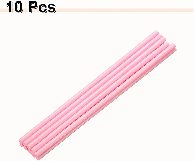 HARFINGTON 10pcs Hot Glue Sticks 0.28" Dia x 9.84" Long EVA Mini Hot Melt