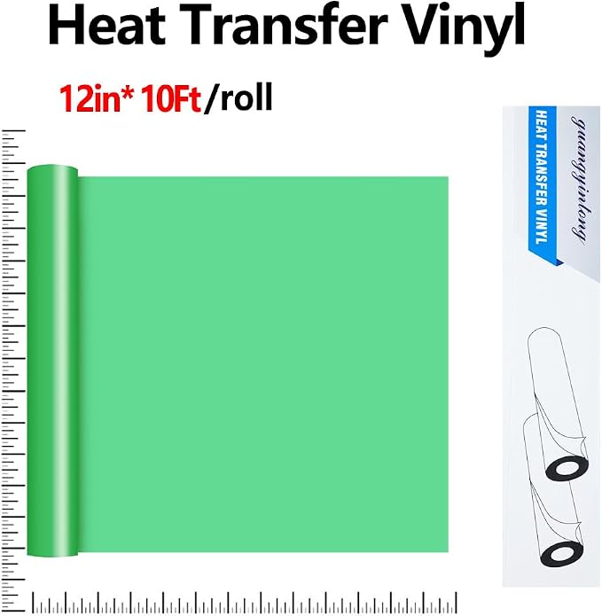 guangyintong Heat Transfer Vinyl Fruit Green HTV Rolls, Matte Surface PVC
