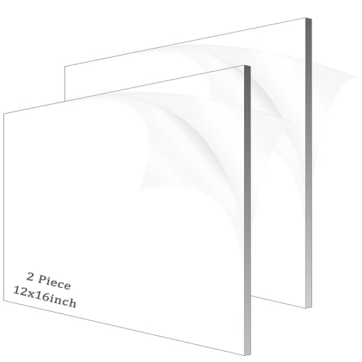Clear Acrylic Sheet Plexiglass, 1/4" Thick Cast Acrylic Glass Sheet, Plexiglass