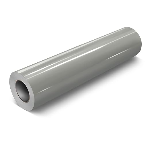 VViViD DECO65 Grey Gloss Permanent Adhesive Craft Vinyl