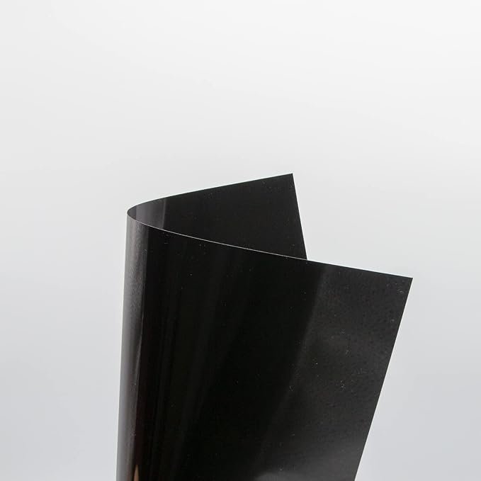 Opaque Black Plastic Sheets, 7.5mil 12” X 12” Craft PET Film, PET Stencil