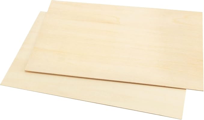 JOIKIT 24 PCS 12 x 8 x 1/16 Inch Basswood Sheets, 1.5mm Thick Unfinished