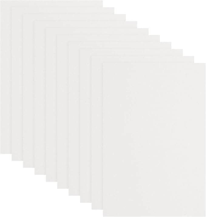 uxcell 10 Pcs White EVA A4 Foam Sheets Crafts, 12 x 8 Inch Foam Paper