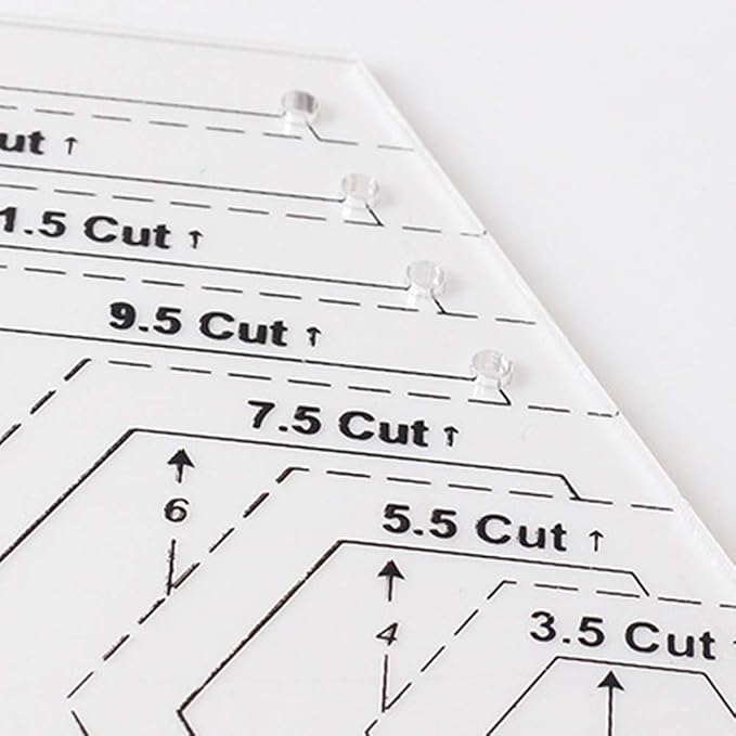 Quilting Ruler Set, 45 Degrees | 60 Degrees Ruler | Sewing Crafts Accessories