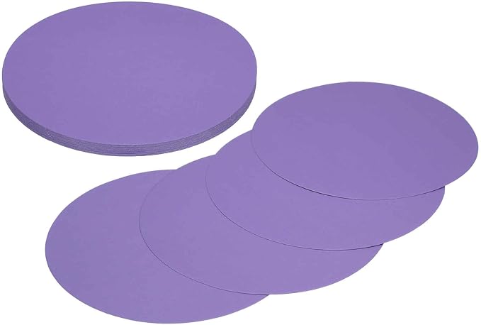 MECCANIXITY 24 Pcs Circle Card Stock, 5.9 Inch Round Cutouts Paper Thick