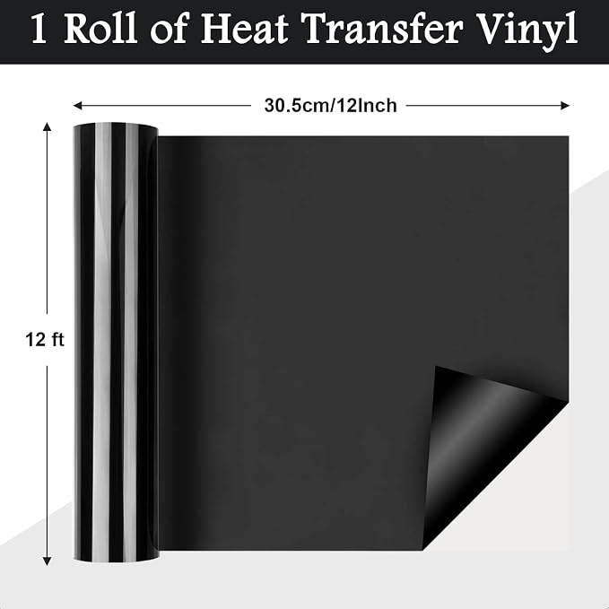 Flasoo Heat Transfer Vinyl Rolls, Compatible