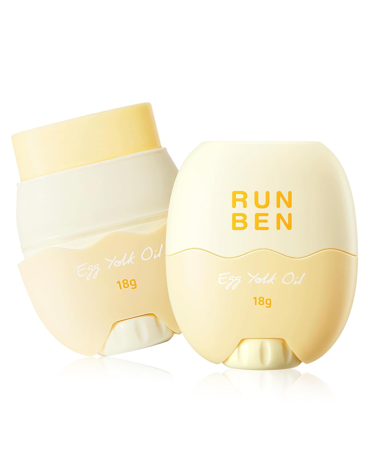 RUNBEN Baby Rich Nourishing Face Stick - with Egg Yolk Oil, Ceramides, Squalane - Repair Barrier Baby Face Balm, Relieves Kids Dry & Chapped Skin, Kids Moisturizer Stick, Easy Application, 18g