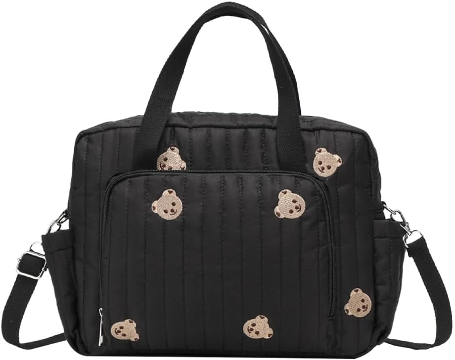 Floral Baby Diaper Bag Tote Mommy Bag Cute Cotton Diaper Bags Crossbody Baby Bags for Girl Pañaleras Para Beb