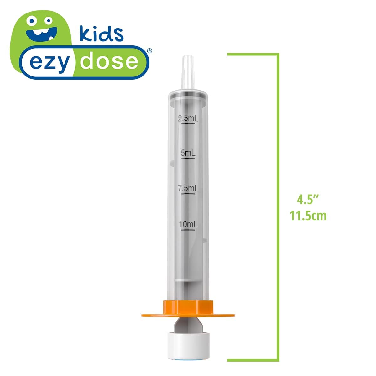 EZY DOSE Kids Baby Oral Syringe & Dispenser, True Easy Design for Liquid Medicine,Tylenol, Motrin, Easy to Administer, Accurate Dosing,10 mL/2 TSP Color Coded, BPA Free, Pack of 3