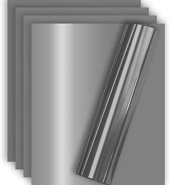 Silver Gray Foil HTV Heat Transfer Vinyl