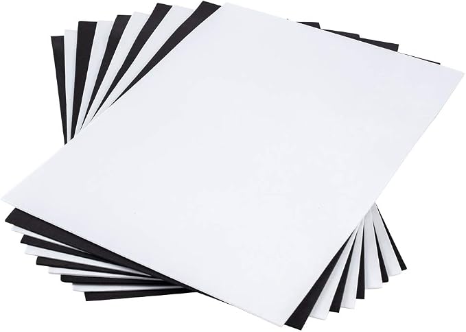 BENECREAT 20 Sheets Black & White A4 EVA Foam - 2mm Thick Craft Foam