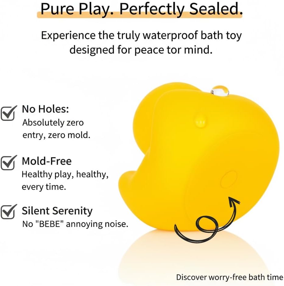 Waterproof No Squeak No Hole No Bebe Noise 20 Pcs 3 Inch Rubber Funny Yellow Ducky Duck Bath Pool Toy Without Hole for Kid Shower Bathtub Toy Birthday Party Decor Cake Topper in Bulk