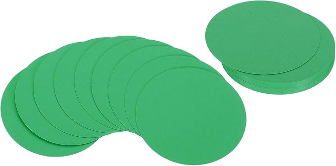 PATIKIL 3inch Circle Card Stock, Dark Green