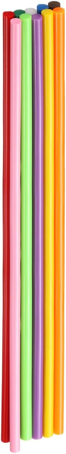 HARFINGTON 10pcs Hot Glue Sticks 0.28" Dia x 11.81" Long EVA Mini Hot Melt