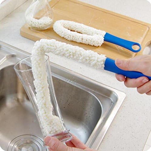 Long Bottle Brush Cleaner for Narrow Neck Bottles, Flexible Foam Bottle Cleaning Brush for Water Bottles, Vases, Baby Bottles, and More
