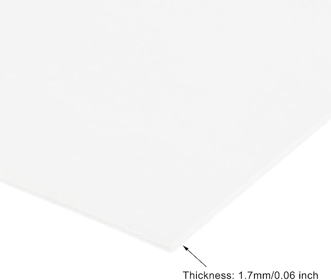uxcell White EVA Foam Sheets 11 x 8 inch 1.7mm Thickness