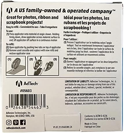 AdTech 5603 Permanent Crafter's Tape, 0.31" x 315"