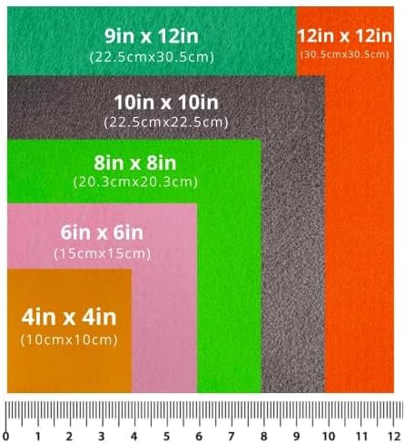 FabricLA Acrylic Felt Sheets for Crafts