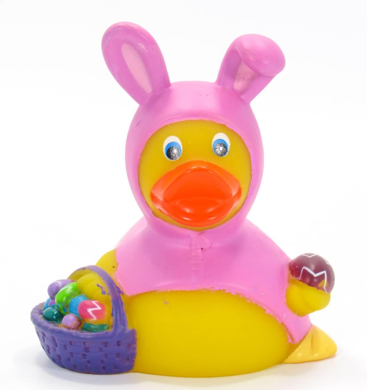 Easter Bunny Pink Rubber Duck Bath Toy | Weighted and Sealed | Safe for Children All Ages | 100's of Styles to Chose | Collect Them All | 3 x 3.5 x 3