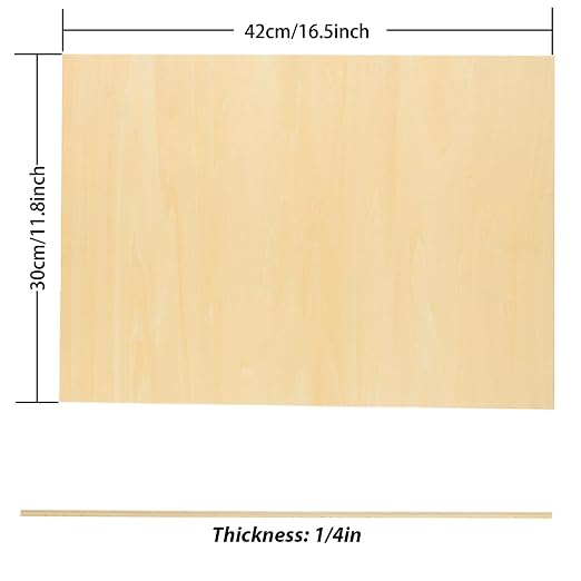 8 Pack Basswood Sheets for Crafts