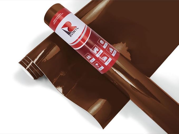 3M 7125 Deep Mahogany Brown Gloss Permanent Adhesive Vinyl Roll