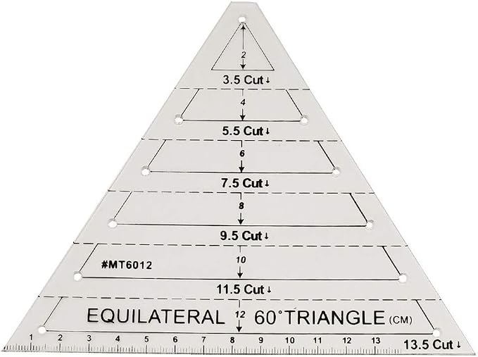 Quilting Ruler Set, 45 Degrees | 60 Degrees Ruler | Sewing Crafts Accessories