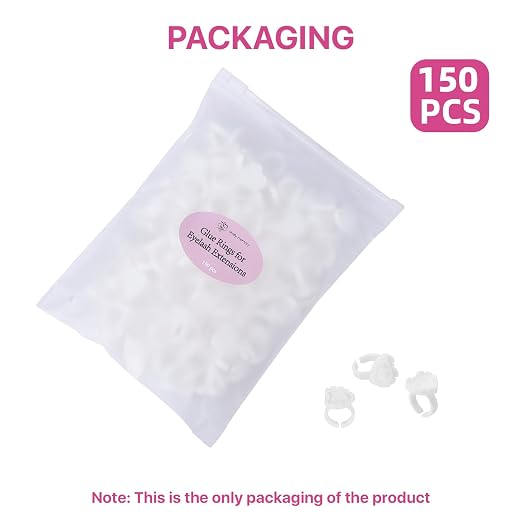 Pretty memory 150 Pcs Glue Rings