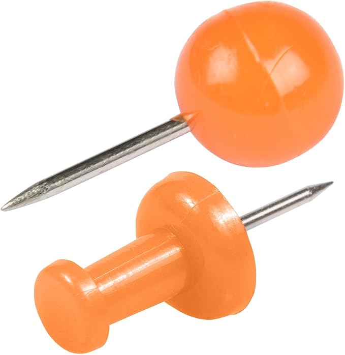 JAM PAPER Colorful Push Pins