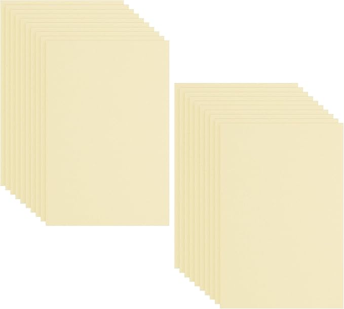 PATIKIL 20 Pack EVA Foam Sheets, Light Yellow