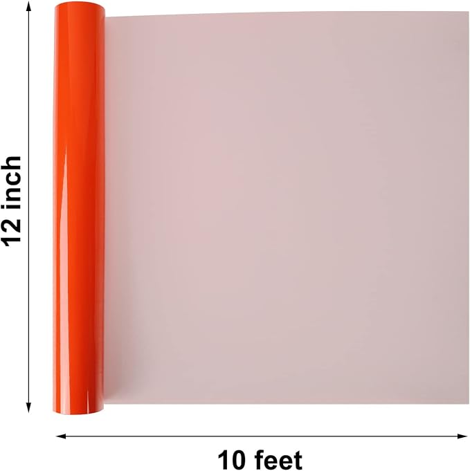 FUNKAKA Glow in The Dark Heat Transfer Vinyl Roll, Glow in The Dark HTV Vinyl