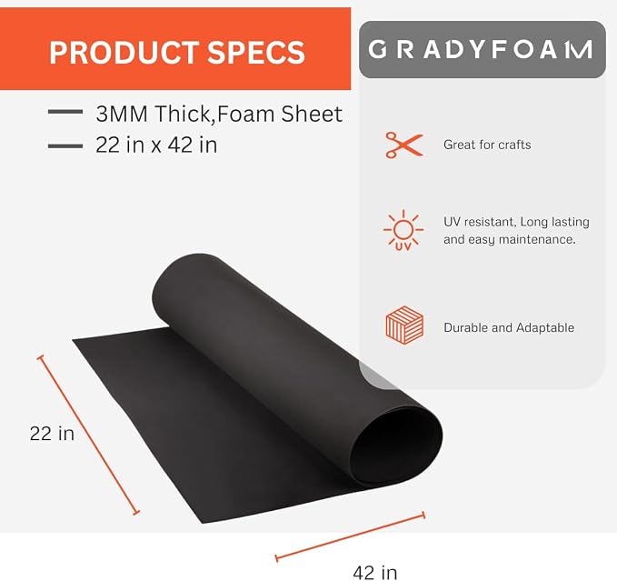 Lotus Foam Large 3mm EVA Foam Sheet