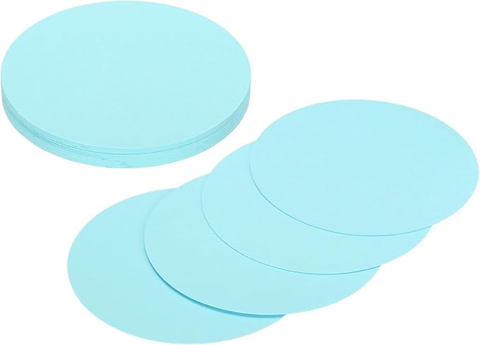 MECCANIXITY 24 Pcs Circle Card Stock, 3 Inch Round Cutouts Paper Thick