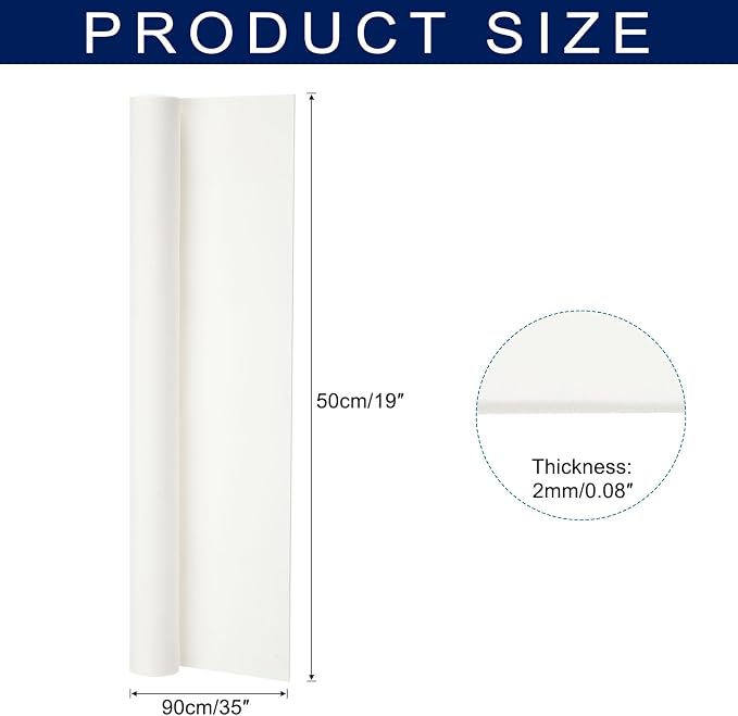 MECCANIXITY Foam Sheets Crafts 35x19 Inch 2mm EVA Craft Foam Paper Foam Sheets
