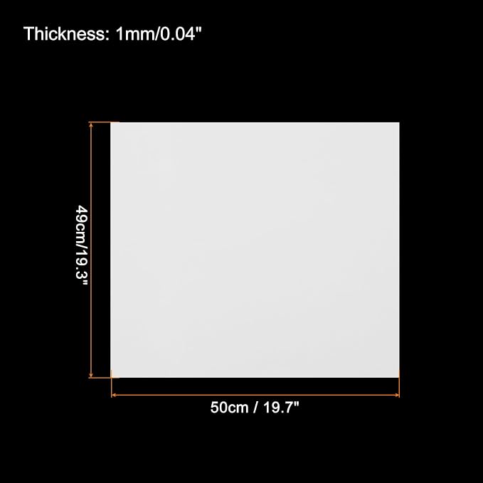 MECCANIXITY EVA Foam Sheets White 19.7 Inch x 19.3 Inch 1mm Thick Crafts Foam