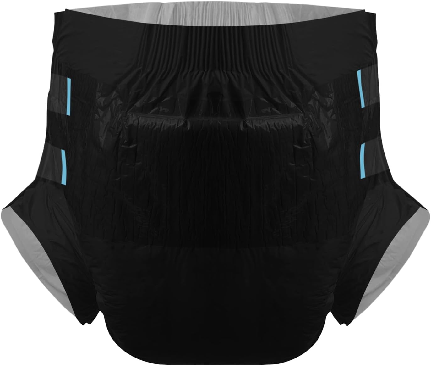 CutiePlusU Disposable Adult Diaper Heavy Absorption Dry Surface Adult Diapers All Night- Black 10 Pieces(Medium 28"-38")